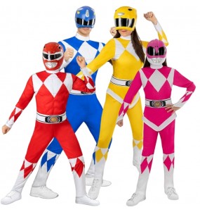 Disfraces Power Ranger para grupos y familias