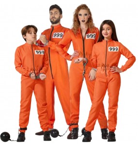 Disfraces Prisioneros Naranjas para grupos y familias
