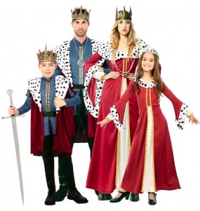 Disfraces Reyes de la Corte Medieval para grupos y familias