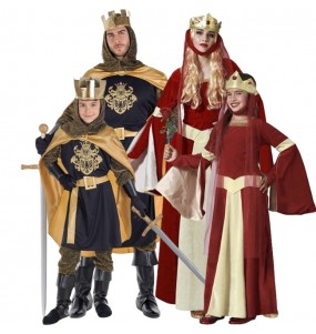 Disfraces Reyes de la Edad Media para grupos y familias