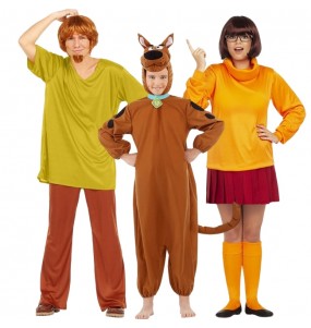 Disfraces Shaggy, Vilma y Scooby-Doo para grupos y familias