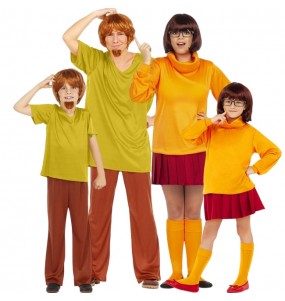 Disfraces Shaggy y Vilma de Scooby-Doo para grupos y familias