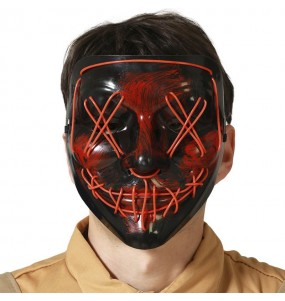 Máscara con luz roja