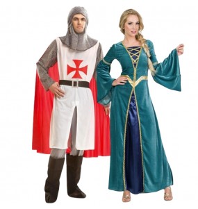 Cruzado y Princesa Medieval para disfrazarte en pareja