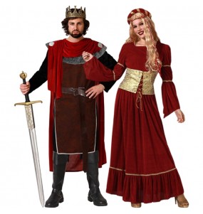 Rey y Dama Medieval para disfrazarte en pareja