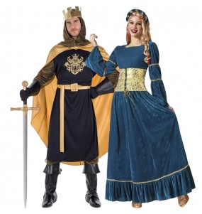 Rey y Doncella Medieval para disfrazarte en pareja