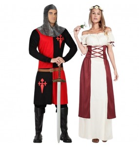 Soldado y Dama Medieval para disfrazarte en pareja