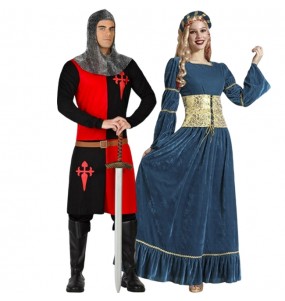 Soldado y Doncella Medieval para disfrazarte en pareja