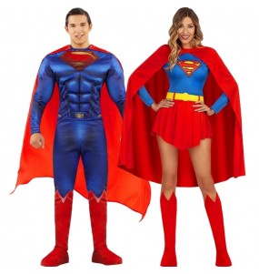 Superman y Supergirl de Metrópolis para disfrazarte en pareja