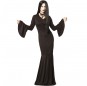 Disfraz de Morticia Addams gótica para mujer 