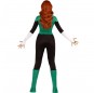 Disfraz de Superheroína Linterna Verde para mujer Espalda