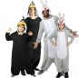 Disfraces Bugs Bunny y el Pato Lucas para grupos y familias