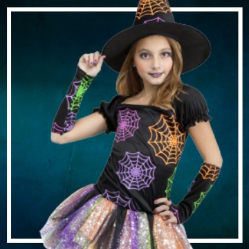 Disfraces de bruja mujer y niña Halloween 2024