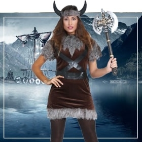 Disfraz Vikinga Guerrera mujer T.ML