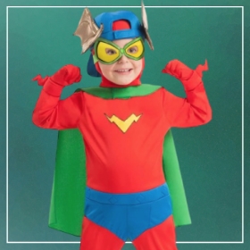 Disfraces niños Superhéroes 10 años y + Dorado, disfraces de Carnaval y  Halloween baratos para niña y niño 