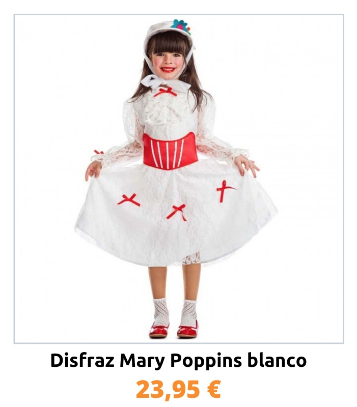 Compra el disfraz Mary Poppins para niña