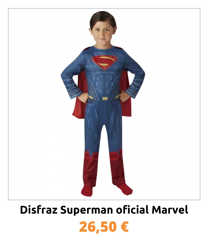 Compra el disfraz oficial Superman para niño