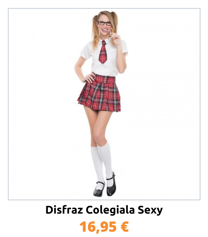 Compra el disfraz de estudiante sexy