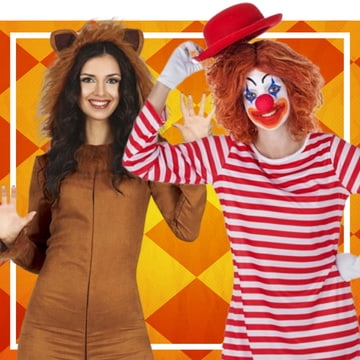 Disfraz Payaso de Circo Cosplay Ropa de Halloween para Mujer