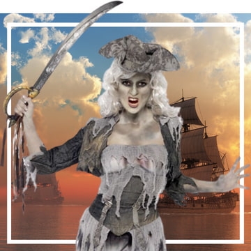 Disfraz pirata mujer lujo: Disfraces adultos,y disfraces