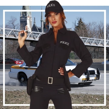 Disfraz de policía local para mujer online